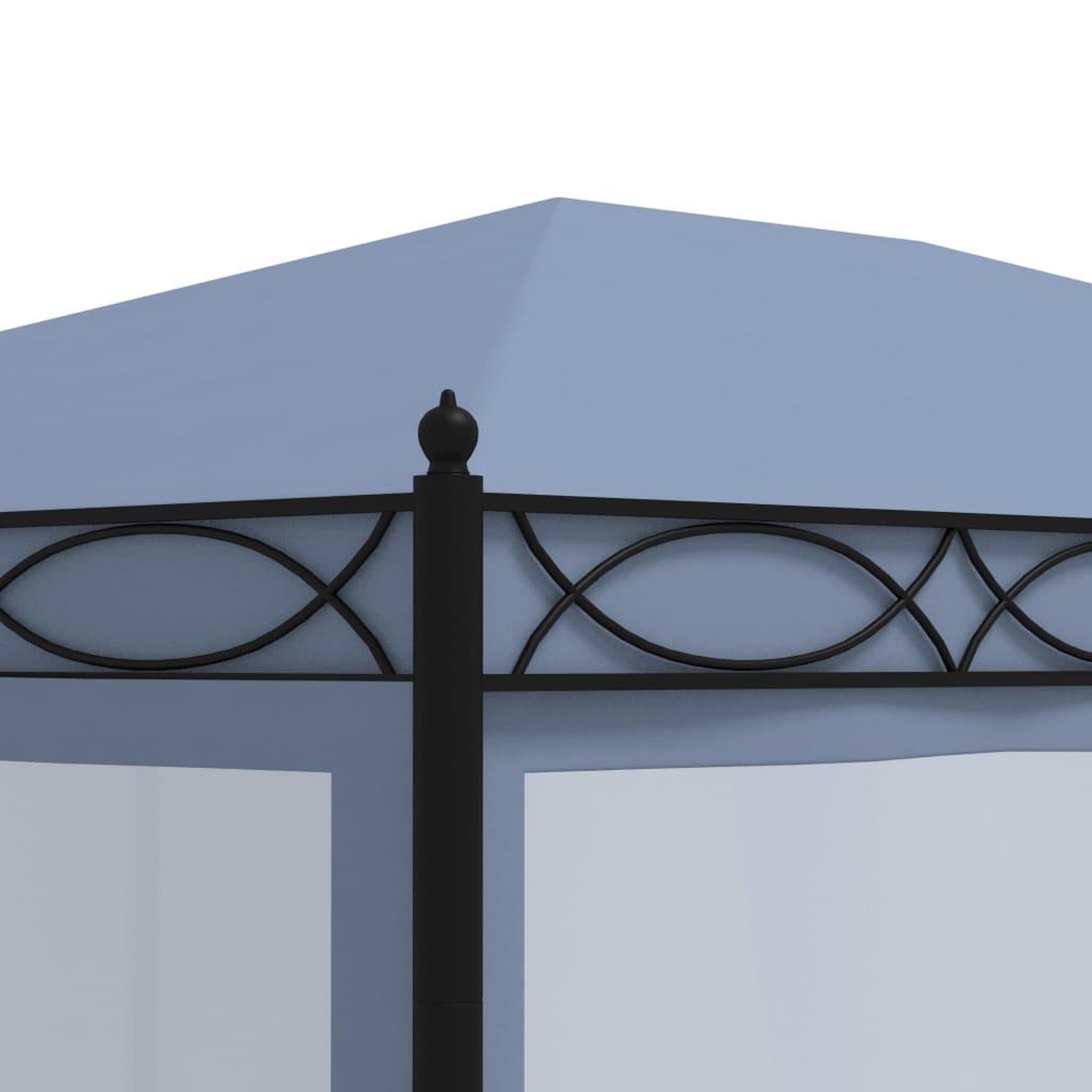 Voir la diapositive 5 : VIDAXL Tonnelle avec moustiquaire 3x4 m anthracite acier