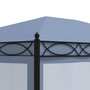 Voir la diapositive 5 : VIDAXL Tonnelle avec moustiquaire 3x4 m Anthracite Acier