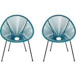 Habitat et Jardin Lot de 2 fauteuils de jardin  Ania  - Bleu foncé