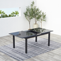 Voir la diapositive 6 : CONCEPT USINE Table de jardin et 8 chaises en aluminium gris RAVENNE