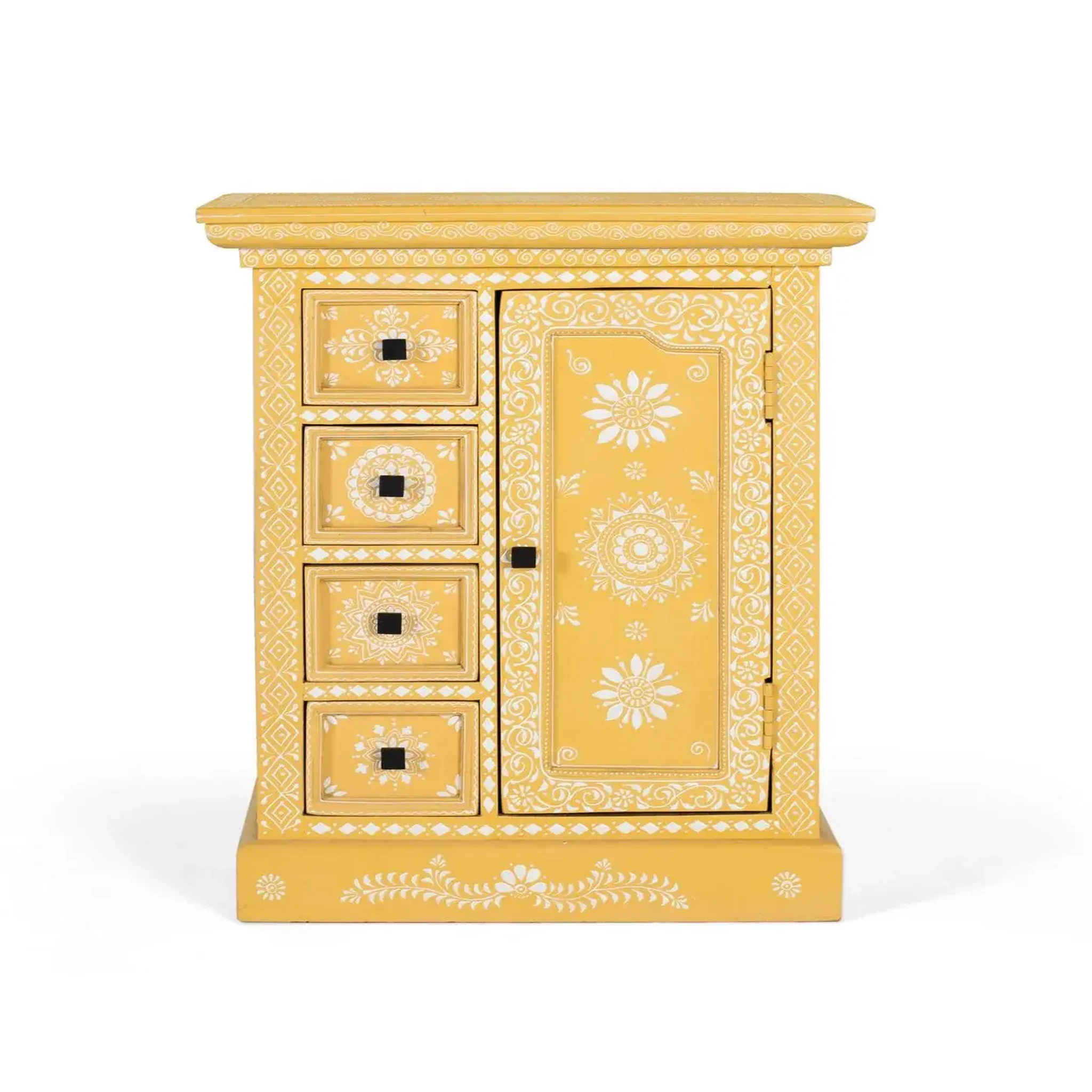 GINER Y COLOMER SL Meuble d'appoint en bois de manguier 58 cm style vintage décoratif