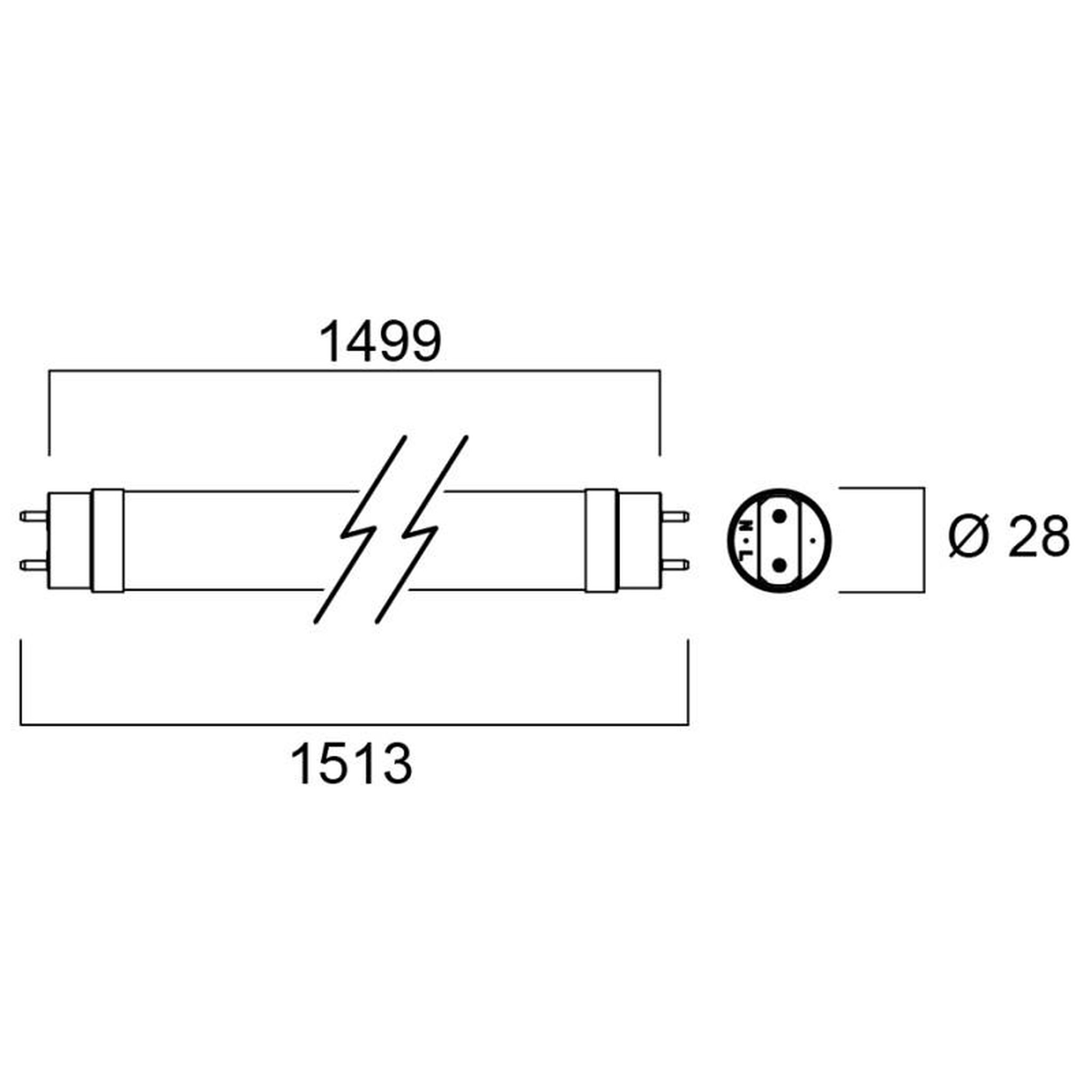 Voir la diapositive 2 : SLI SYLVANIA SAS Tube LED 18W TOLEDO avant T8 CCG L2700mm 2700lm 840 SYLVANIA 30243