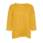 Vero Moda Pull Jaune Femme Vero Moda Olivia. Coloris disponibles : Jaune