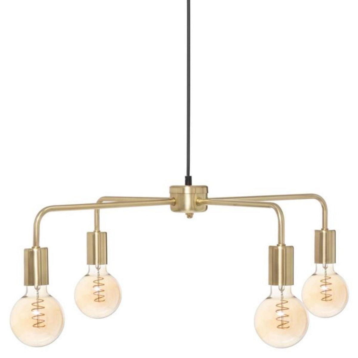 ATMOSPHERA Lampe Suspension 4 Têtes Design  Teve  69cm Or
