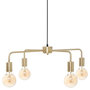 Voir la diapositive 1 : ATMOSPHERA Lampe Suspension 4 Têtes Design  Teve  69cm Or