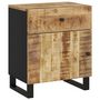 Voir la diapositive 2 : VIDAXL Table de chevet 50x33x60 cm Bois de manguier et d'ingenierie
