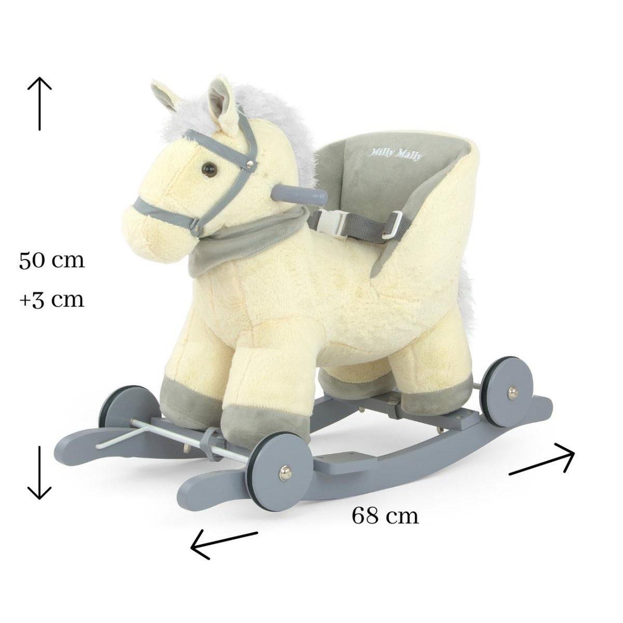 Voir la diapositive 2 : MILLY MALLY Cheval à bascule  polly beige
