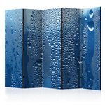 Paris Prix Paravent 5 Volets  Water Drops on Blue Glass  172x225cm