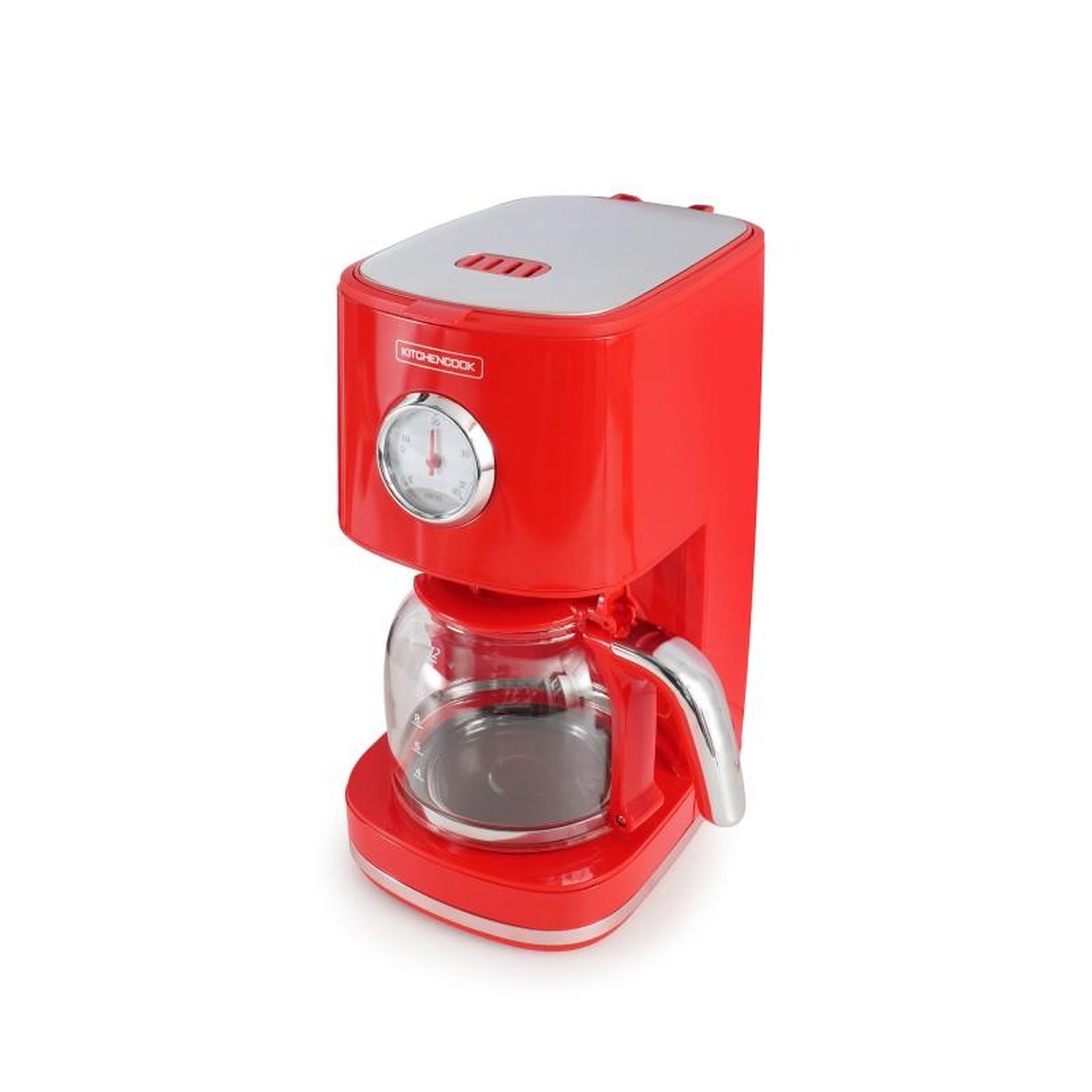 Voir la diapositive 4 : KITCHENCOOK Kitchencook - Cafetière Filtre Rétro 1,5l - Filtre Réutilisable Nylon - Arrêt Automatique - Maintien Au Chaud