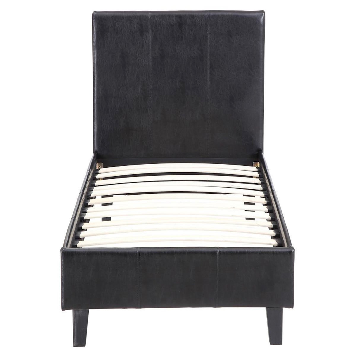 Habitat et Jardin Lit  Lina  - 90 x 190 cm - Noir