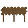 Voir la diapositive 4 : VIDAXL Tete de lit Marron miel 141x3x80,5 cm Bois massif de pin