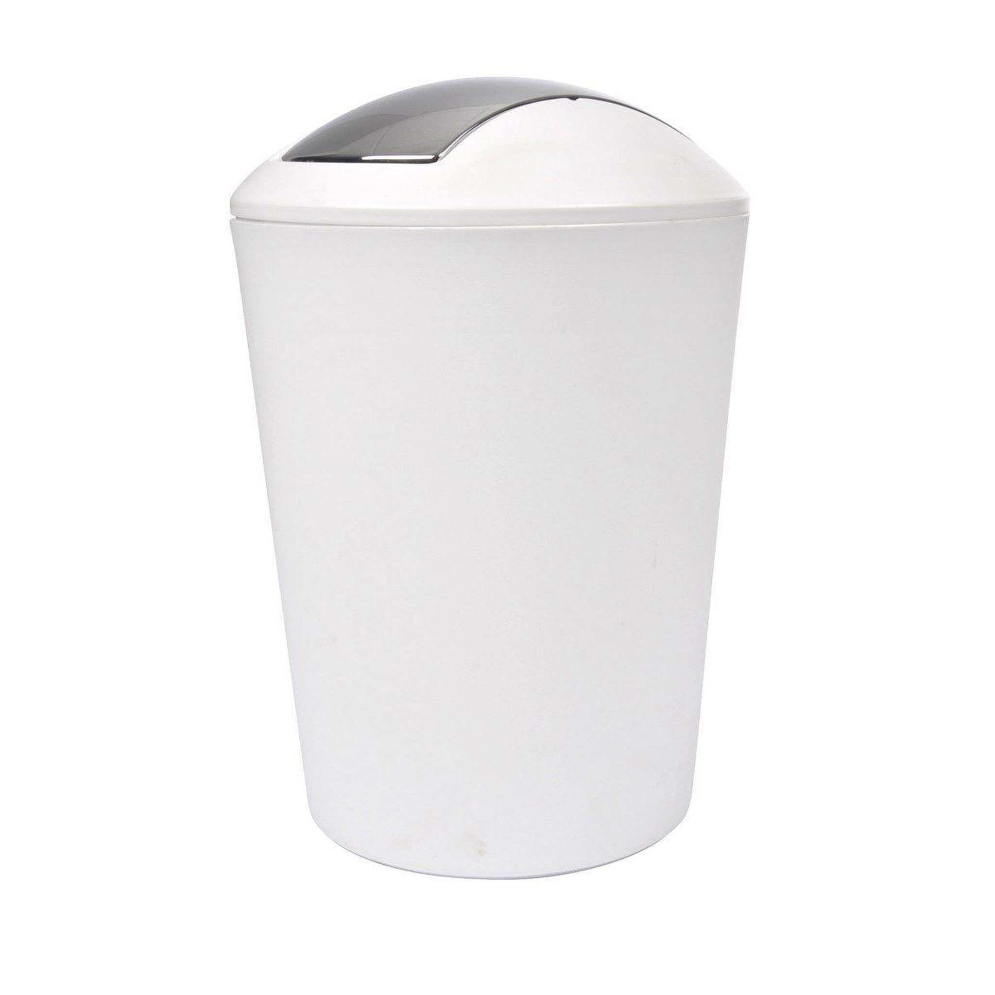 Douceur d'Intérieur Poubelle à bascule  vitamine ii  5l blanc