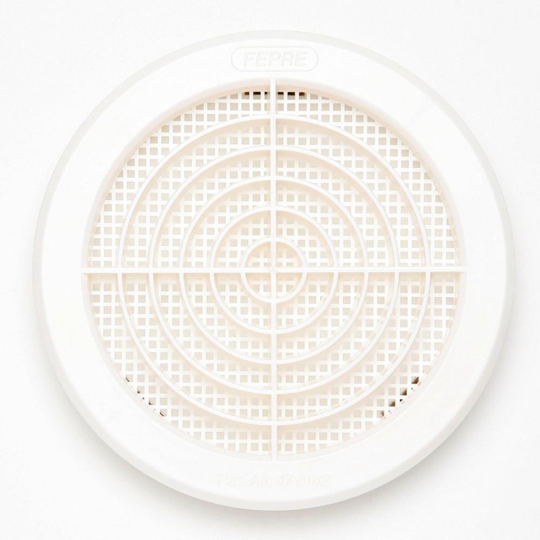 CENTRALE BRICO Grille d'aération abs naturel Diam.14.7 cm