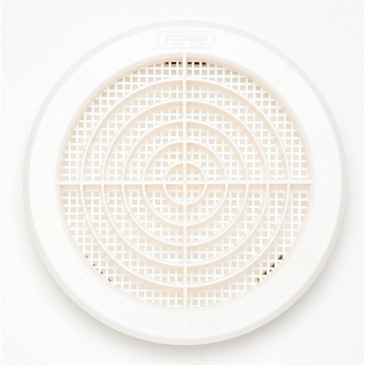 CENTRALE BRICO Grille d'aération abs naturel Diam.14.7 cm