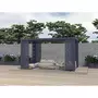 Habitat et Jardin Persienne pour pergola bioclimatique Windsor  Line  52 x 204 cm - Gris foncé