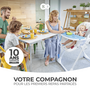 Voir la diapositive 2 : KINDERKRAFT Chaise haute bebe reglable pliante plateau amovib