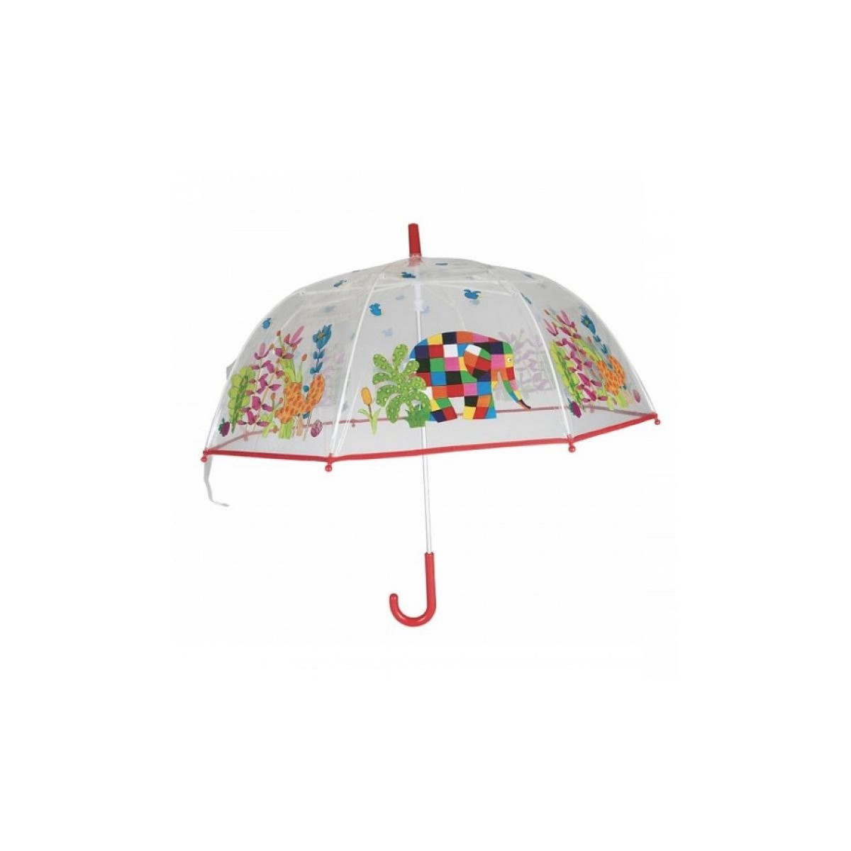 Petit Jour Parapluie Enfant Elmer Coloré - Design Translucide et Ouverture Sécurisée