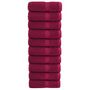 Voir la diapositive 1 : VIDAXL Serviettes de visage de qualité sup. SOLUND 10 pcs bordeaux