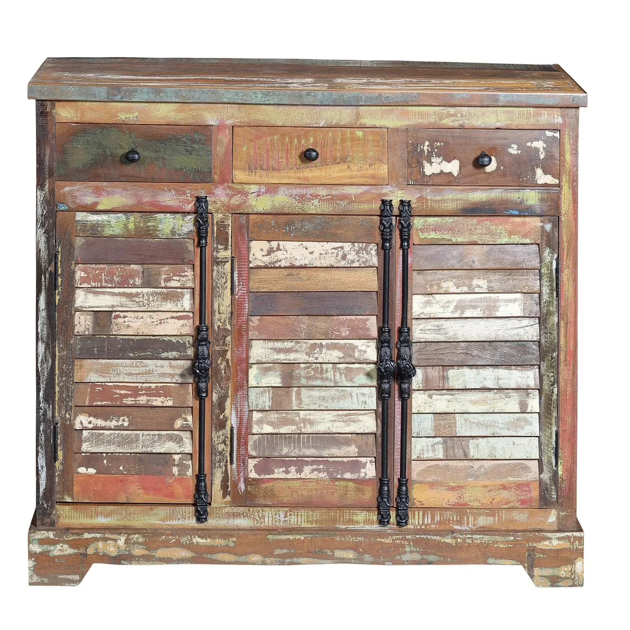 GINER Y COLOMER SL Buffet en bois recyclé 150cm style vintage moderne