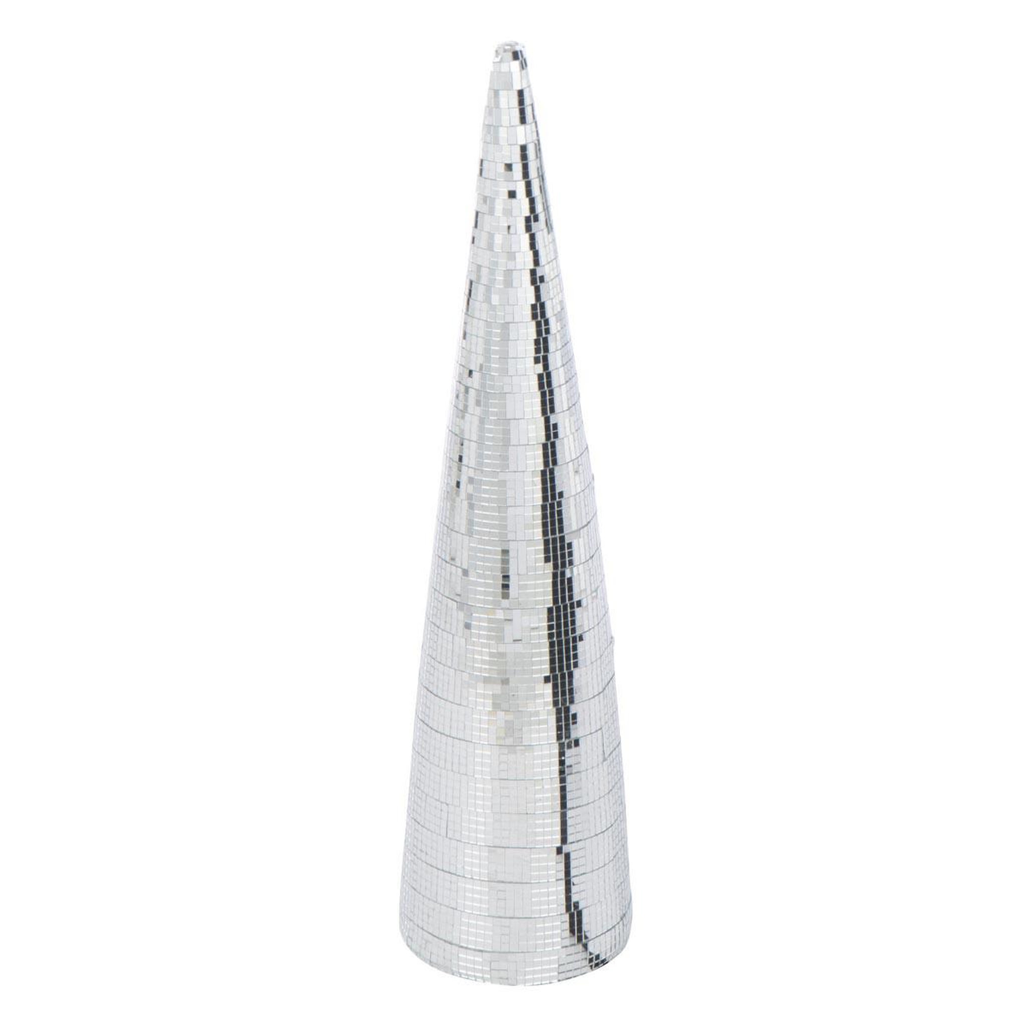 J-LINE Cône miroir déco  lyle  56cm argent