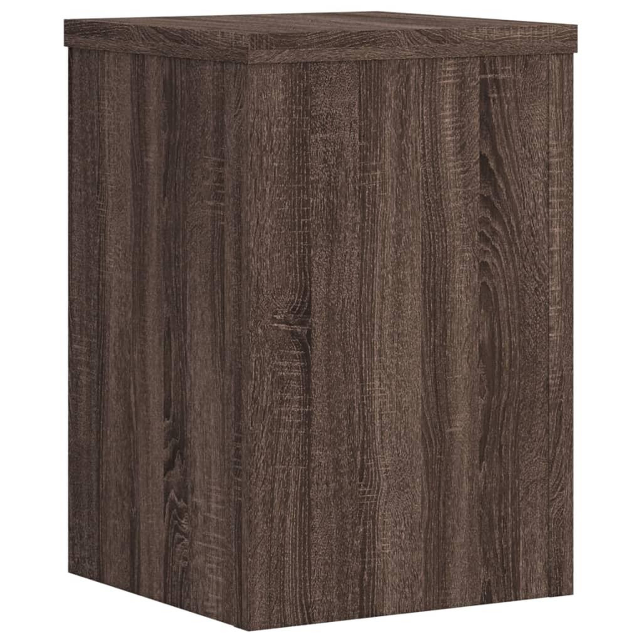 Voir la diapositive 4 : VIDAXL Supports pour plantes 2 pcs chene marron bois d'ingenierie