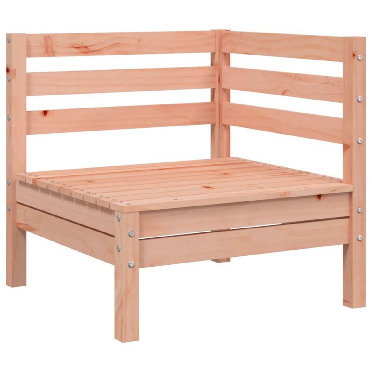 VIDAXL Canape de jardin 2 places avec repose-pied bois massif douglas