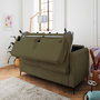 Voir la diapositive 3 : LISA DESIGN Owen - canapé 3 places convertible express couchage quotidien 140 cm matelas 12 cm en velours côtelé