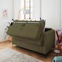 Voir la diapositive 3 : LISA DESIGN Owen - canapé 3 places convertible express couchage quotidien 140 cm matelas 12 cm en velours côtelé