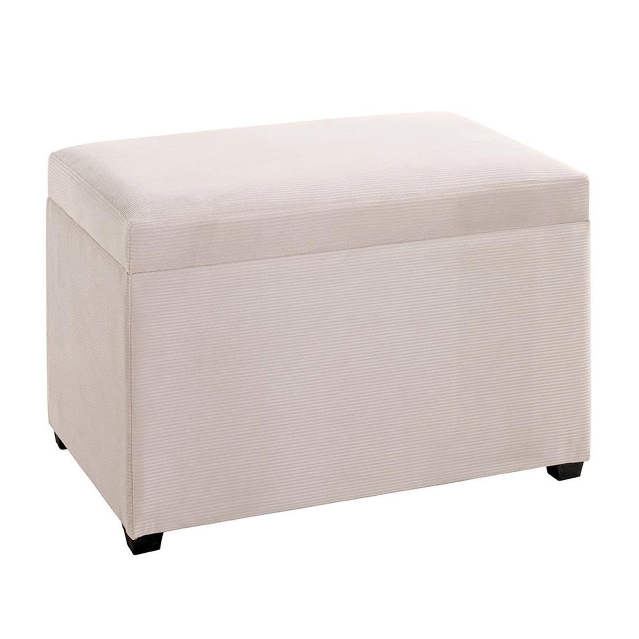 Paris Prix Banc coffre de rangement côtelé  timmy  58cm écru