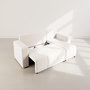 Voir la diapositive 3 : BEST MOBILIER Nicole - canapé d'angle réversible 4 places convertible avec coffre en tissu