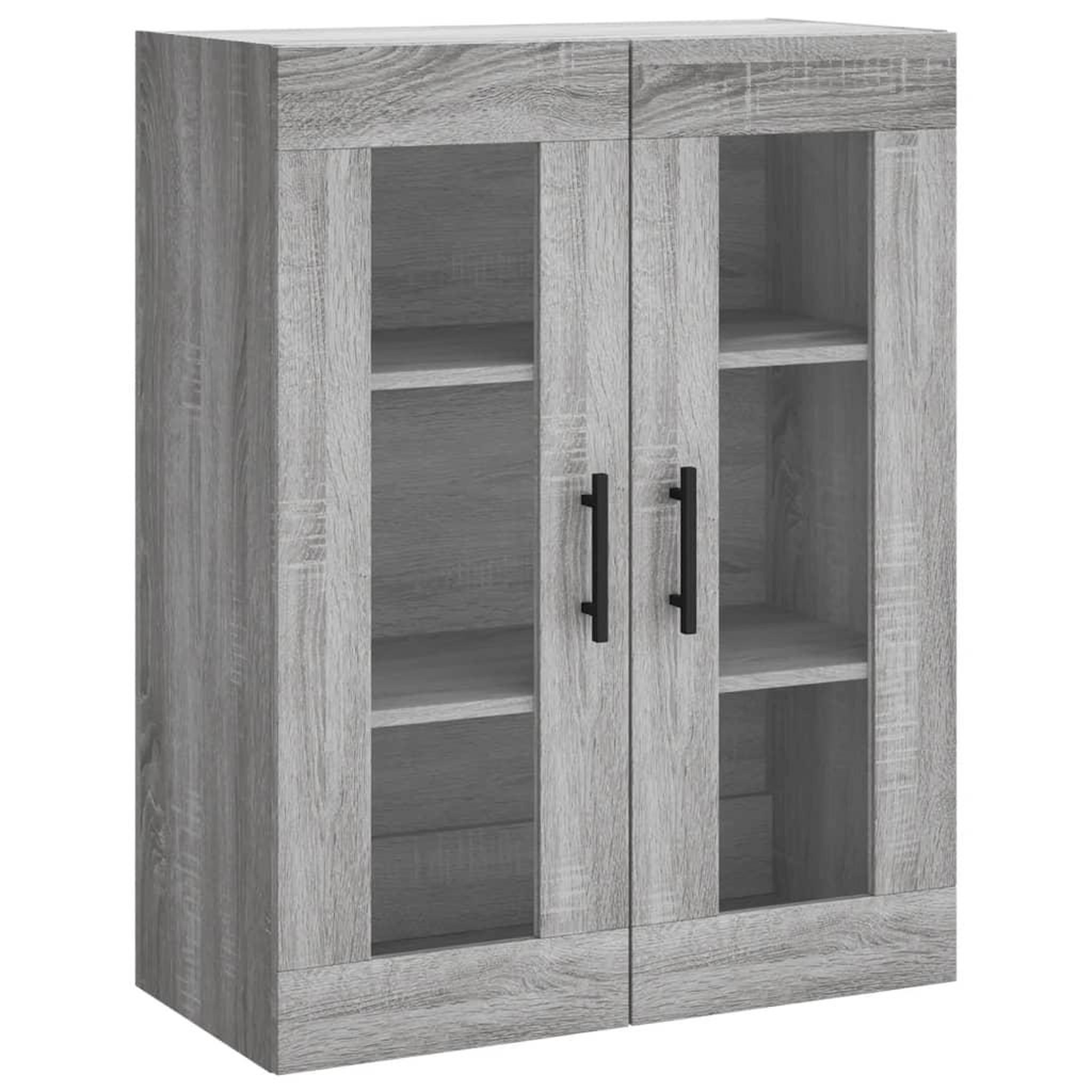 Voir la diapositive 2 : VIDAXL Armoire murale sonoma gris 69,5x34x90 cm