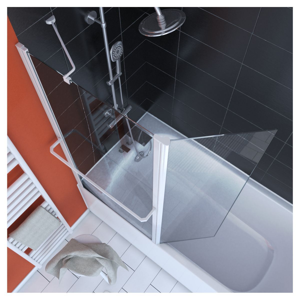 Pare baignoire IBIZA WHITE