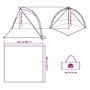 Voir la diapositive 6 : VIDAXL Tente de plage vert d'eau liberation rapide impermeable