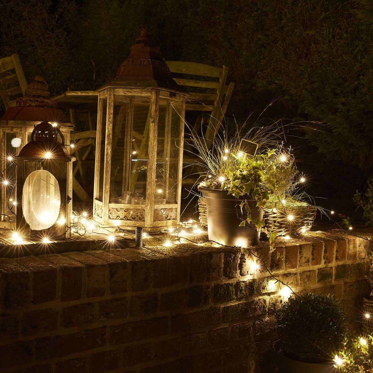 Guirlande lumineuse extérieure de Noël 18m de long, 180 LED, 8 modes pas  cher 