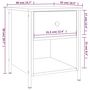 Voir la diapositive 6 : VIDAXL Tables de chevet 2pcs chene marron 40x42x50cm bois d'ingenierie
