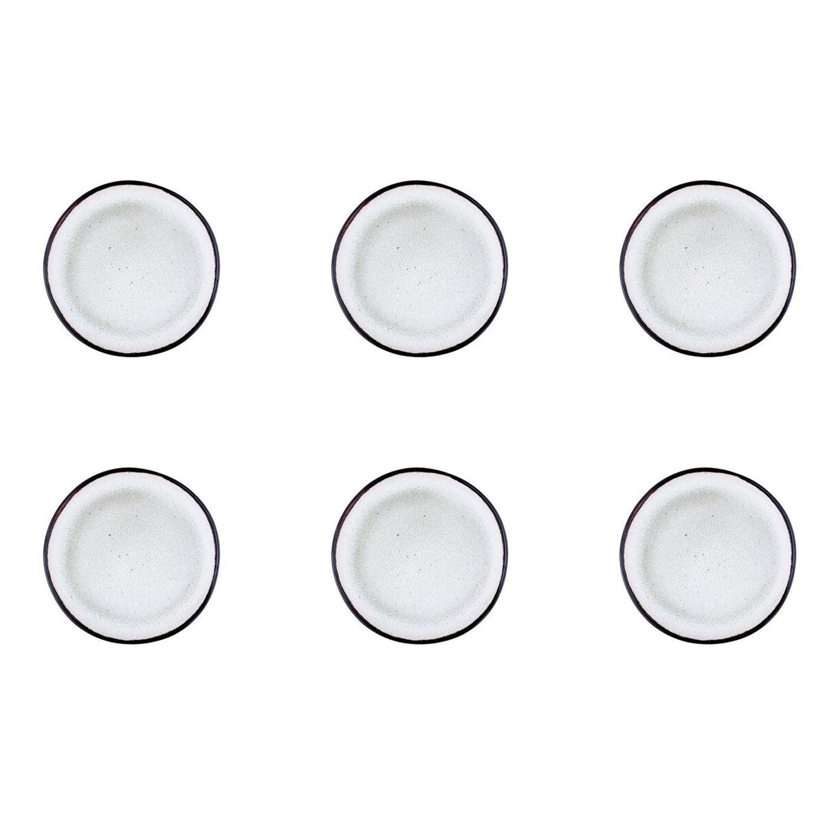 BJORN Assiette IRIS Ø16cm - 6 pièces - Blanc ivoire