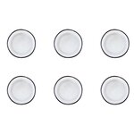 BJORN Assiette IRIS Ø16cm - 6 pièces - Blanc ivoire