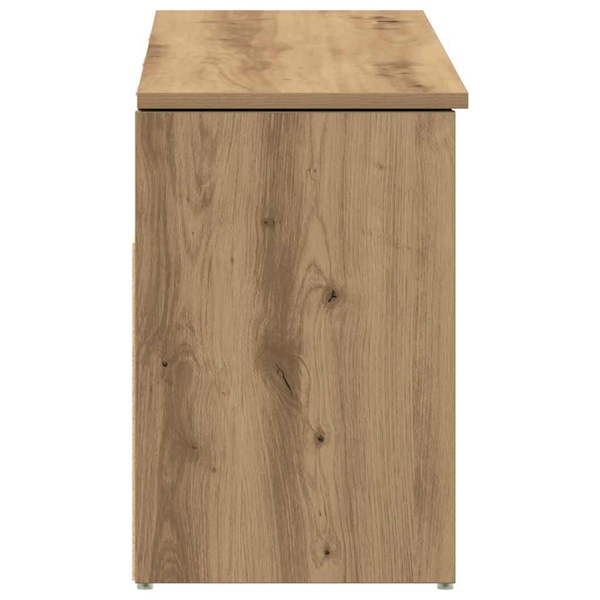 Voir la diapositive 5 : VIDAXL Banc a chaussures chene artisanal 102x30,5x45cm bois ingenierie