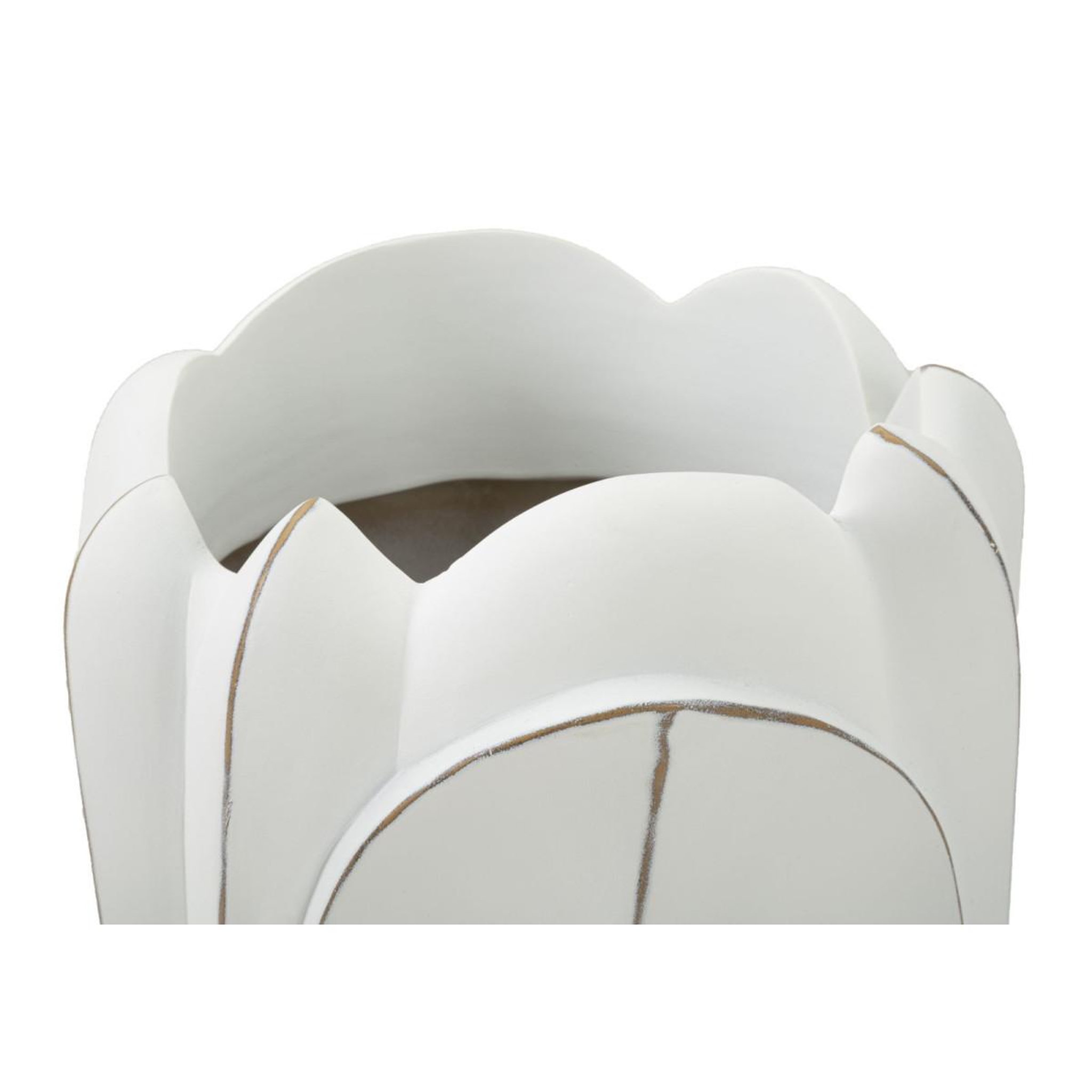Voir la diapositive 3 : Paris Prix Vase déco en résine  gardy  48cm blanc