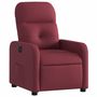 Voir la diapositive 3 : VIDAXL Fauteuil inclinable electrique Rouge bordeaux Tissu