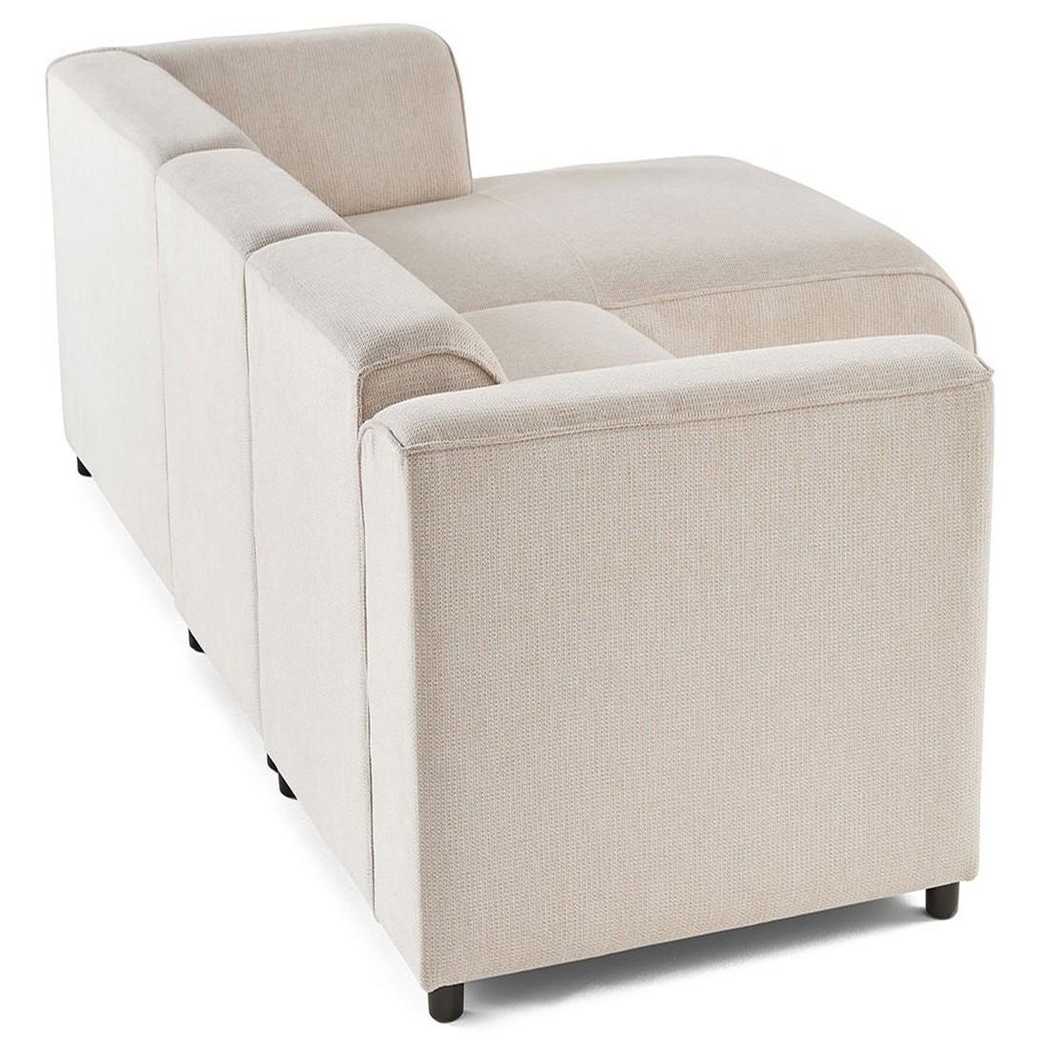 Voir la diapositive 6 : LISA DESIGN Suaro - canapé modulable d'angle droit 4 places en tissu texturé
