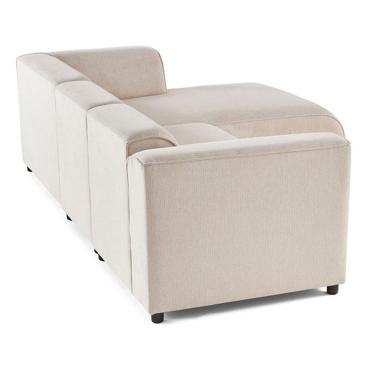 LISA DESIGN Suaro - canapé modulable d'angle droit 4 places en tissu texturé