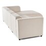 Voir la diapositive 6 : LISA DESIGN Suaro - canapé modulable d'angle droit 4 places en tissu texturé