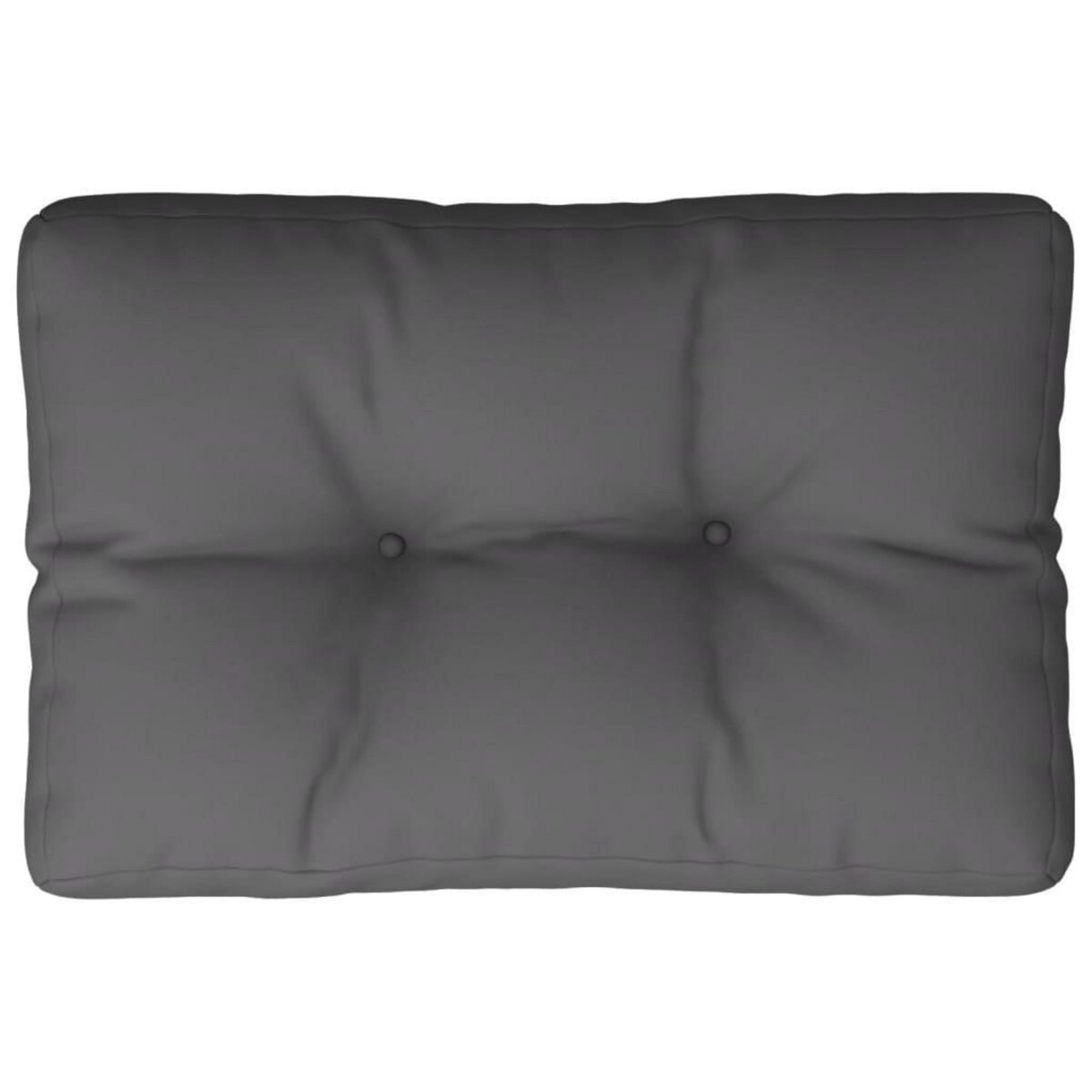 VIDAXL Coussin de palette anthracite 60x40x12 cm tissu