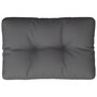 Voir la diapositive 2 : VIDAXL Coussin de palette anthracite 60x40x12 cm tissu
