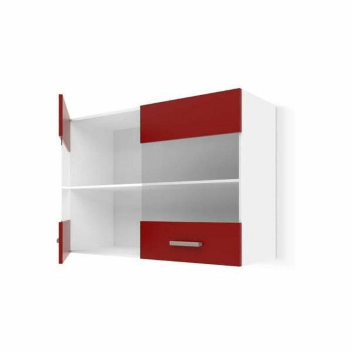 MARKET24 Armoire 80 x 31 x 55 cm Verre Mélamine PVC