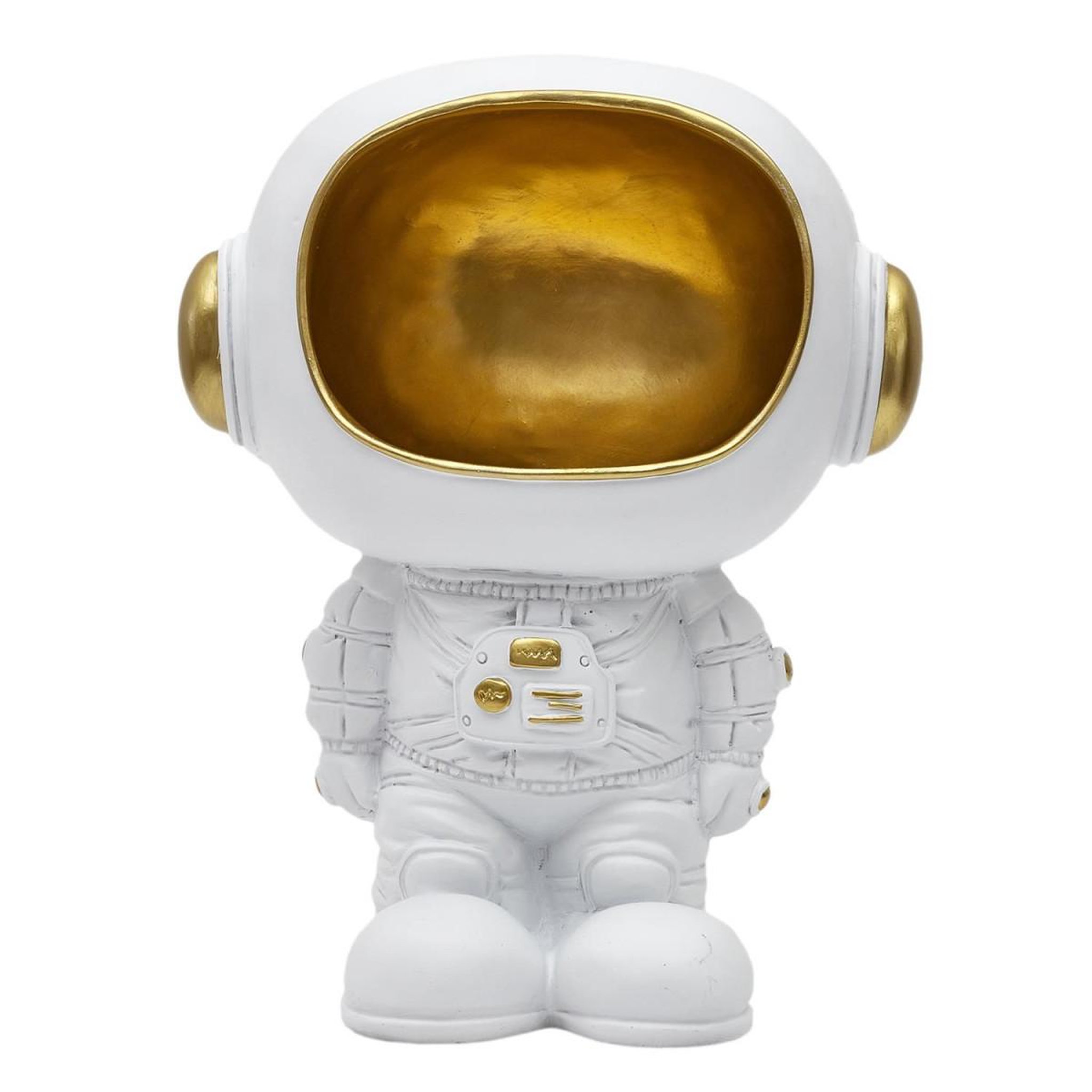 Voir la diapositive 2 : The Home Deco Factory Vide-poche statue  astronaute  28cm blanc