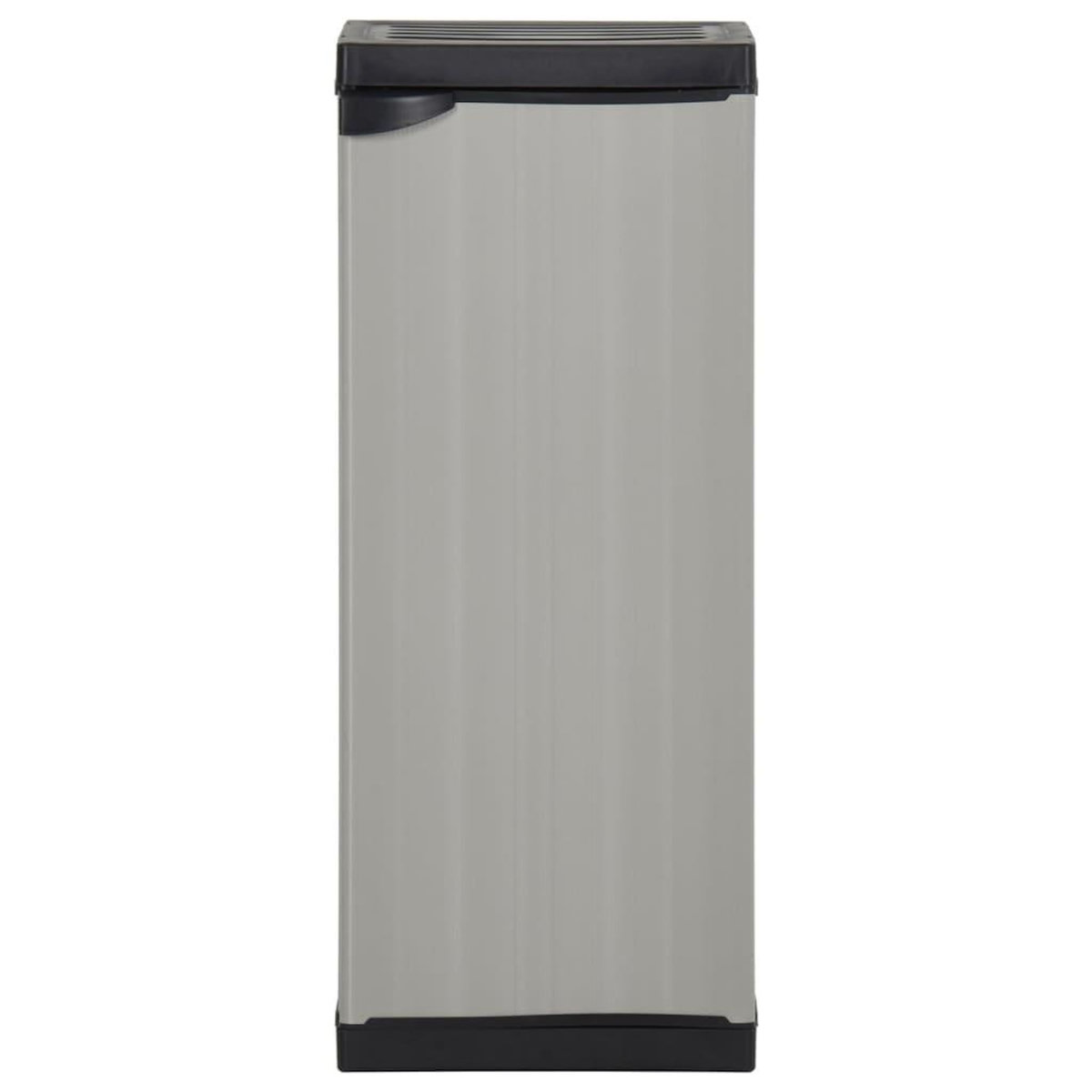VIDAXL Armoire de rangement de jardin 1 etagere Gris/noir 35x40x85 cm