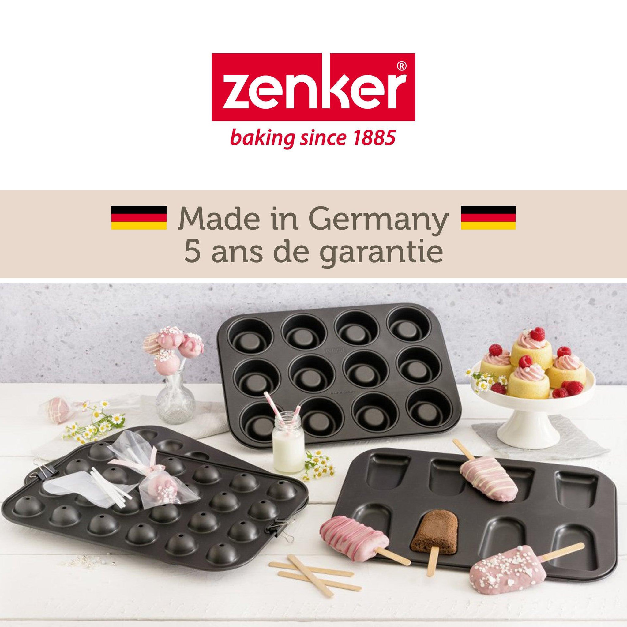 Voir la diapositive 6 : ZENKER Ensemble de 2 moules pour 24 babas au rhum zenker spécial créative