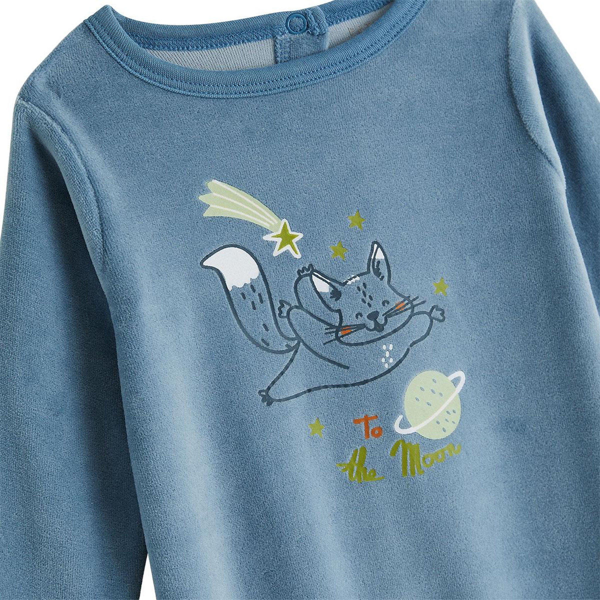 Voir la diapositive 3 : PETIT BEGUIN Pyjama bébé en velours edouard